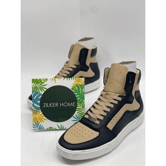 Inc International Concepts Men's Keanu High-Top Sneakers - Black / Tan 10.5M - Picture 1 of 9